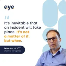 Eye Security carousel ad on LinkedIn: One Solution to Fight All Cyber Threats
