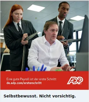 ADP Single Image Ad: Selbstbewusst. Nicht vorsichtig.