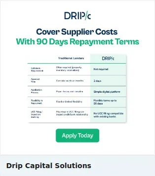 Drip Capital Single Image Ad: Drip Capital Solutions
