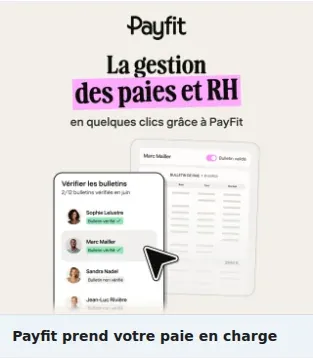 Payfit Single Image Ad: Payfit prend votre paie en charge