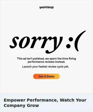 Workleap Single Image Ad: Empower Performance, Watch Your Company Grow