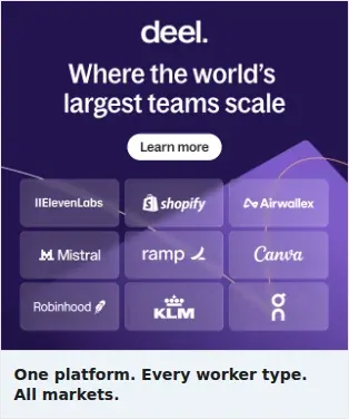 Deel Single Image Ad: One platform. Every worker type. All markets.