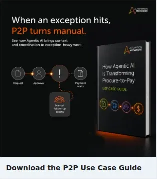 Automation Anywhere Single Image Ad: Download the P2P Use Case Guide