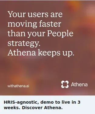Humaans Single Image Ad: HRIS-agnostic, demo to live in 3 weeks. Discover Athena.