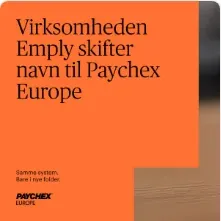 Paychex Carousel Ad: Lessor og Emply skifter navn