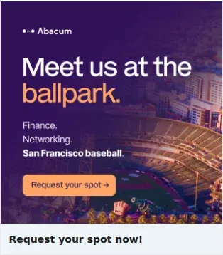 Abacum Single Image Ad: Request your spot now!