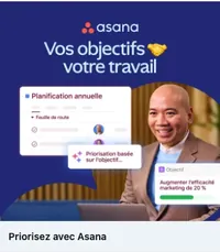 Asana LinkedIn ad creative