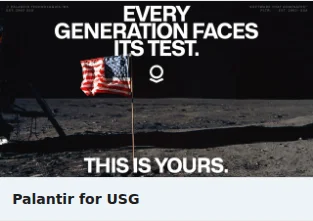 Single Image Ad by Palantir Technologies: Palantir for USG