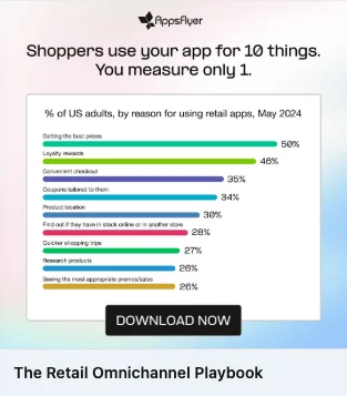 Single Image Ad by AppsFlyer: The Retail Omnichannel Playbook